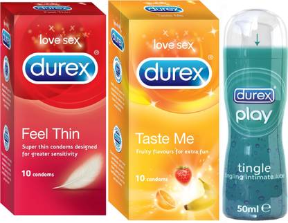 DUREX Feel Thin & Taste Me Combo with Lube