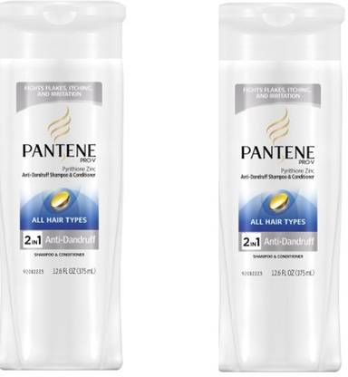 PANTENE Pyrithione Zinc Anti Dandruff Shampoo and Conditioner (Pack of 2)