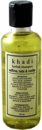 Khadi Herbal Saffron, Tulsi & Reetha Shampoo (210 ml)