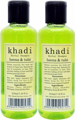 Khadi Herbal Heena & Tulsi Shampoo (420 ml)
