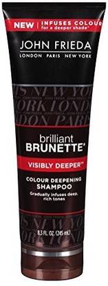 JOHN FRIEDA Brilliant Brunette Shampoo Visibly Deeper 8.3oz (2 Pack)