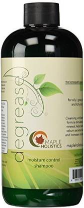 Maple Holistics 16oz Maple Holistics Degrease Shampoo for Oily Hair with Rosemary and Basil - 100% Natural Treatment for Oily Hair and Itchy Scalp - Men and Women - Combats Excess Perspiration and Stimulates Cell Renewal