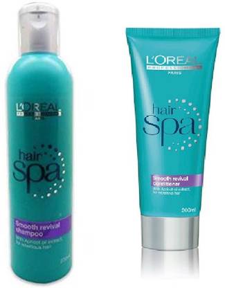 L'Oréal Professionnel Loreal Professionnel hair spa Smooth revival shampoo 230ml and Conditioner 200ml combo