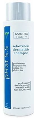 pHat 5.5 Seborrheic Dermatitis Shampoo, Best Scalp Treatment, Natural Organic Ingredients for Cleansing Hair by pHat 5.5 - Also for Seborrheic Keratosis (16 oz)
