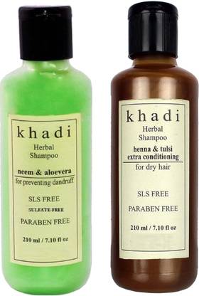 Khadi Herbal SLS, Sulfate & Paraben Free shampoo combo (420 ml)