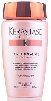 KERASTASE Discipline Bain Fluidealiste Smooth-in-Motion Shampoo for Unisex, 8.5 Ounce