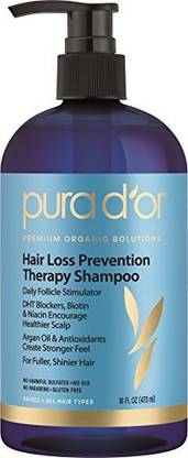Pura D'or Hair Loss Prevention Therapy Premium Organic Argan Oil Shampoo, 16 Fluid Ounce