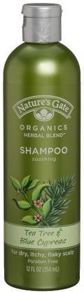 Nature's Gate Organics Shampoo,Tea Tree Oil &amp; Blue Cypress, 12-Ounce Bottles (Pack of 3)