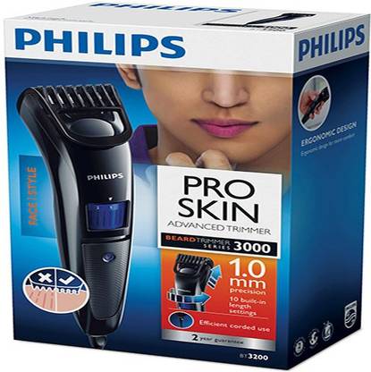 PHILIPS BT 3200 Trimmer 30 min  Runtime 4 Length Settings