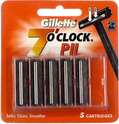 Gillette 7'o Clock P II - Twin Blade Cartridges