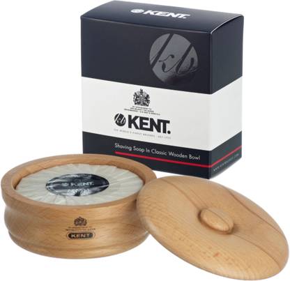 KENT SB1 Luxury Shaving Soap with Beechwood Bowl