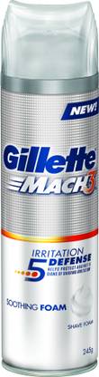 Gillette Mach 3 Irritation Defense 5 Soothing Foam