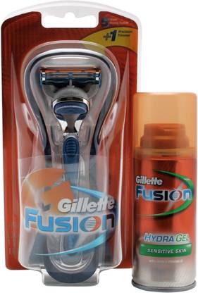 Gillette Fusion Razor with Free Gillette Fusion Gel