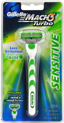 Gillette Mach 3 Turbo Sensitive Razor, Men