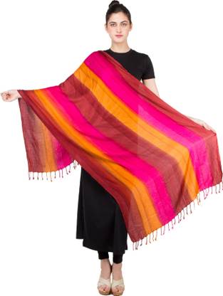 Keepsake Polycotton Striped Women Shawl