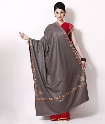 Royal Kashmirir Shawl Pure Wool Floral Print Women Shawl