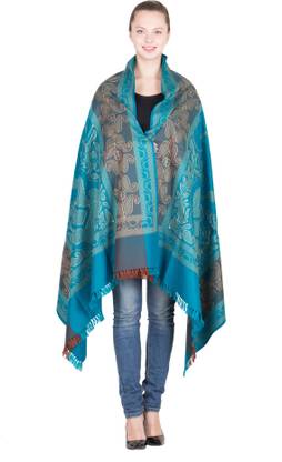 Kashmiri Handloom Shawl Pure Wool Printed Women Shawl