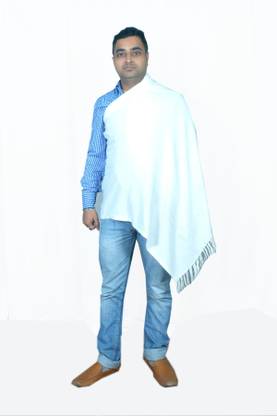 Royal-E-Kashmir Pure Wool Solid Men Shawl