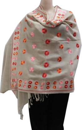 MATELCO Pashmina, Wool Embroidered Women Shawl