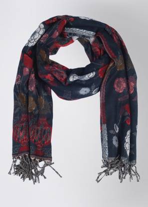 MONTE CARLO Pure Wool Printed Women Shawl