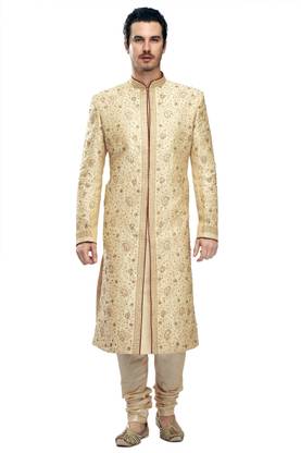 MANYAVAR Royal Self Design Sherwani