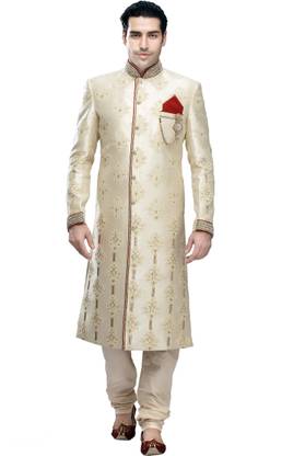 MANYAVAR Royal Self Design Sherwani