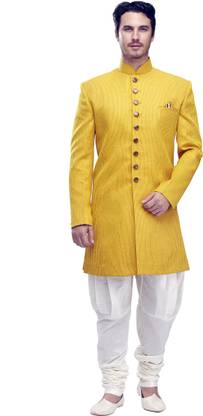 MANYAVAR Trendy Self Design Sherwani