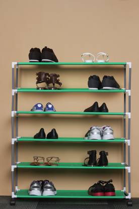 PEARL 6 Layers Shoe Rack Small Structure Metal Collapsible Shoe Stand
