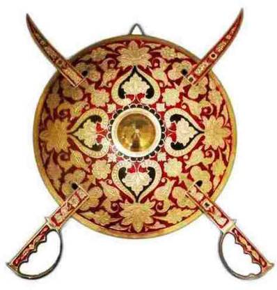 Beyond D Imagine Sword & Shield Wall Decor Decorative Showpiece  -  30 cm