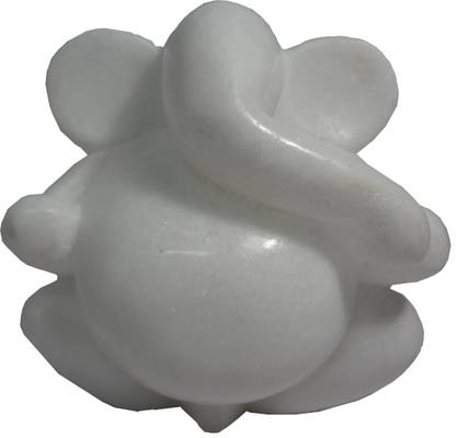 Avinash Handicrafts White Stone Mordern Ganesha 4" Decorative Showpiece  -  10 cm