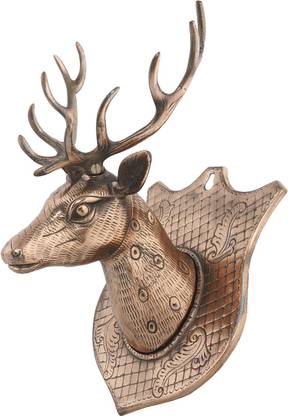 Soft Art Deer Face Mask Decorative Showpiece  -  28 cm