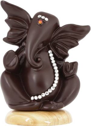 Deoksions Swarovski Studded Janiu Ganesha Decorative Showpiece  -  8 cm