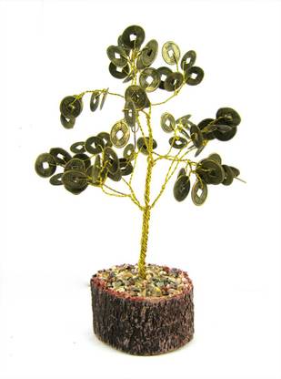 Vastu arcade Vastu Coin Tree Money Wealth Tree Decorative Showpiece  -  19 cm