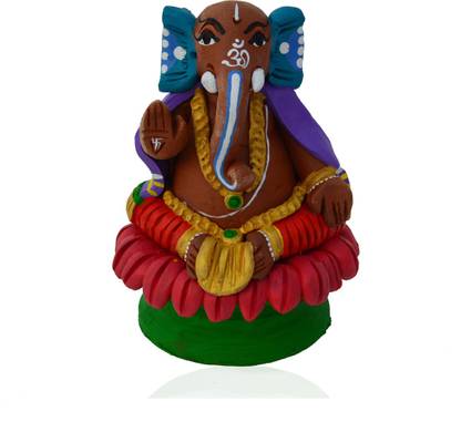 eCraftIndia Blessing Lord Ganesha डेकोरेटिव शोपीस  -  12.7 cm