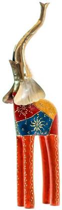 Ramabhakta Big Size Standing Trunk Elephant ( Large) Decorative Showpiece  -  54 cm