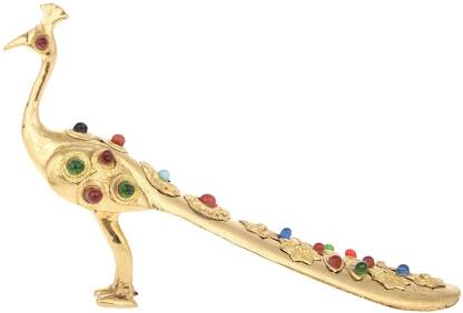 India Get Shopping Peacock 1 Moti Work Decorative Showpiece  -  4 cm