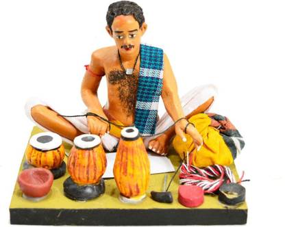 Crafts For You Tomtom/drum/Tabla maker Doll Decorative Showpiece  -  10 cm