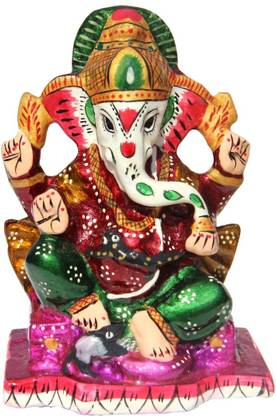 Handicrafts Paradise Ganesh Decorative Showpiece  -  10 cm