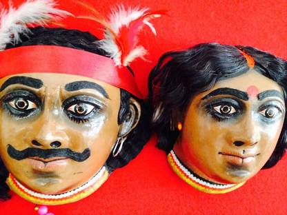 Craftchakra Chhau Masks Decorative Showpiece  -  6 cm