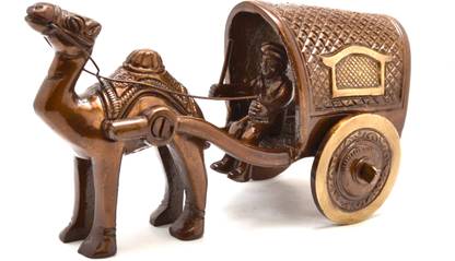 HanDecor Camel Cart Decorative Showpiece  -  8 cm