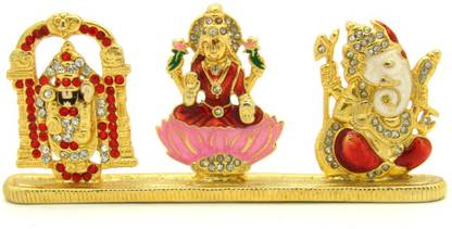 Nirus Nirus Ganesha Lakshmi Balaji Idols - Nsi71 Decorative Showpiece  -  4 cm
