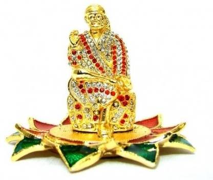 Nirus Saibaba Idol 5cm NSI45 Decorative Showpiece  -  7 cm