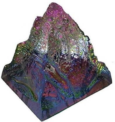 Varanasi Enterprises Rock Crystal Pyramid Fengshui Reiki Vastu- Home Decorative Showpiece  -  3 cm