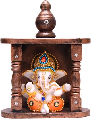Oyedeal Lord Ganesha Mantap GFT421 Decorative Showpiece  -  13 cm