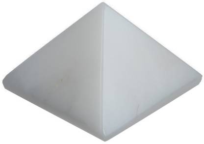 TAITILA white marble pyramid Decorative Showpiece  -  2 cm