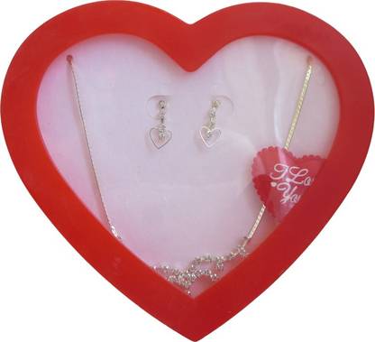 Hickoo Red Box - YEAR END STOCK CLEARANCE SALE - Jewelry Decorative Red Box - SouvNear Paper Mache Red Heart Trinket Jewellery Box - Love Box for Ring Earrings Chain Decorative Showpiece  -  3 cm