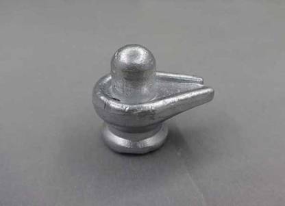 Sitare Parad Pooja Shivling 51 grams Decorative Showpiece  -  2.5 cm