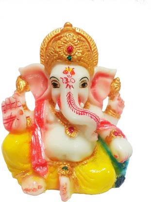 Aadi Shakti Lord Ganesha Decorative Showpiece  -  9 cm