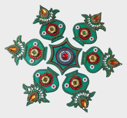 Alpana Arts Rangoli Decorative Showpiece  -  0.5 cm