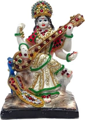PARAS Saraswati Idol Small Decorative Showpiece  -  16 cm